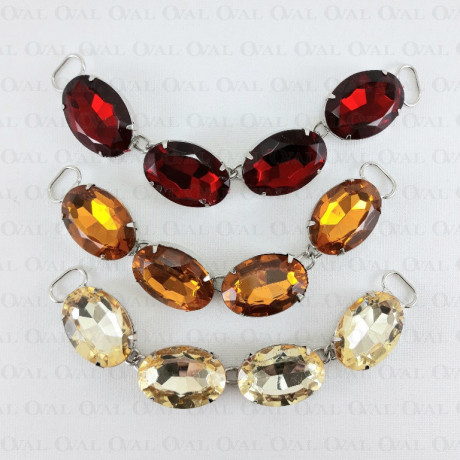 Decorative connector with stones 1382