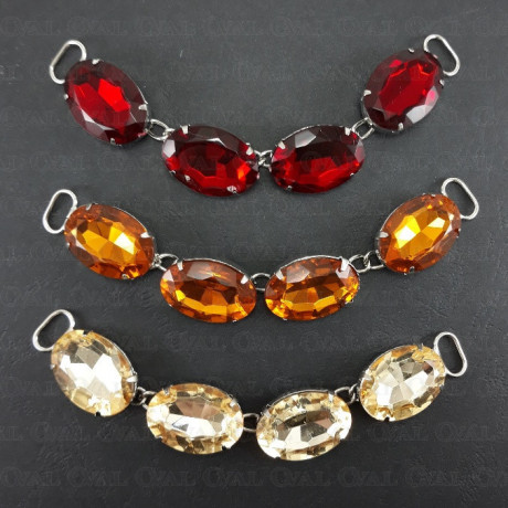 Decorative connector with stones 1382