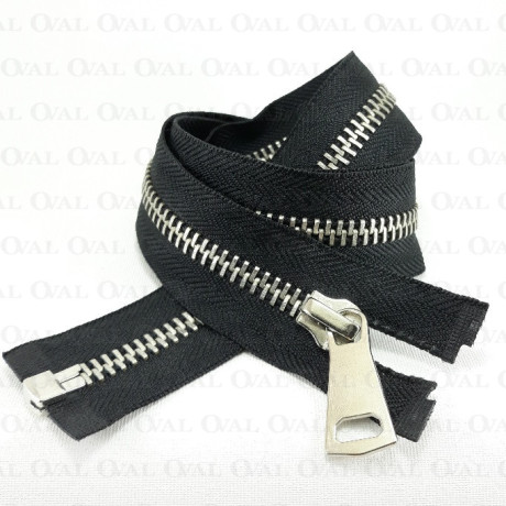 Metal zips *8 divisible 75–90 cm 4891