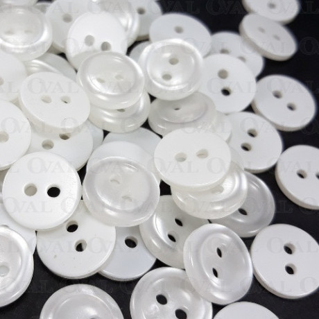 Polyester button, shirt 11.5mm/200pcs 4899