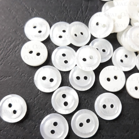 Polyester button, shirt 11.5mm/200pcs 4899