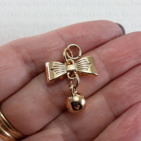 Przywieszka ozdobna Kokardka z kuleczką Różne kolory nr 838