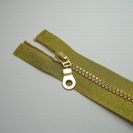 Decorative zips 55cm gold 1363