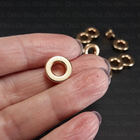 Oczka nierdzewne 6mm/500szt złote PŁASKIE 4902