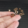 Stainless steel eyelets 6mm/500pcs gold FLAT 4902