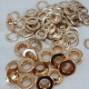 Stainless steel eyelets 6mm/500pcs gold FLAT 4902