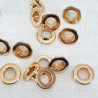 Oczka nierdzewne 6mm/500szt złote PŁASKIE 4902