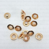 Stainless steel eyelets 6mm/500pcs gold FLAT 4902