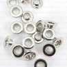 Oczka nierdzewne 6mm/500szt srebrne PŁASKIE 4903