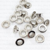 Oczka nierdzewne 6mm/500szt srebrne PŁASKIE 4903