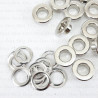 Stainless steel eyelets 6mm/500pcs silver FLAT 4903