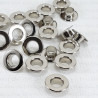 Stainless steel eyelets 6mm/500pcs silver FLAT 4903