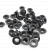 Stainless steel eyelets 6mm/500pcs black FLAT 4904