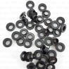 Stainless steel eyelets 6mm/500pcs black FLAT 4904