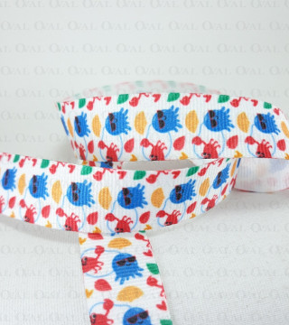 Decorative printed ribbon 20 mm / 1 m 2876