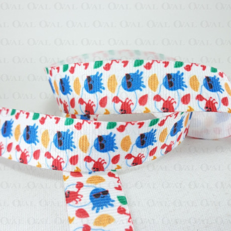 Decorative printed ribbon 20 mm / 1 m 2876
