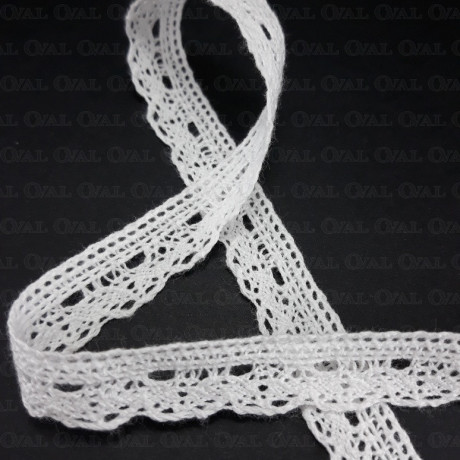 Cotton lace 15mm /1m white 2948