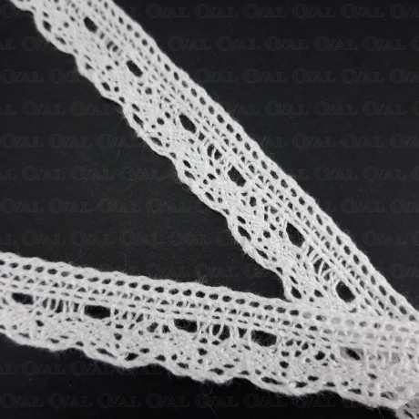 Cotton lace 15mm /1m white 2948
