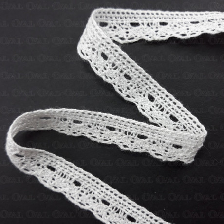 Cotton lace 15mm /1m white 2948