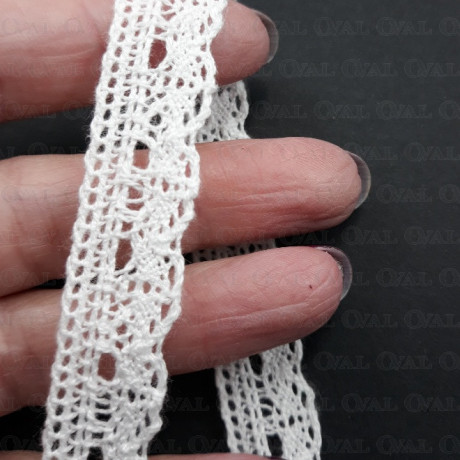 Cotton lace 15mm /1m white 2948