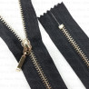 16 cm black non-separable metal zips 4907 A