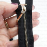 16 cm black non-separable metal zips 4907 A