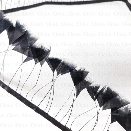 Feathers on ribbon 7cm /1y 4125