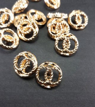 Guziki metalowe 17mm/200szt 3366