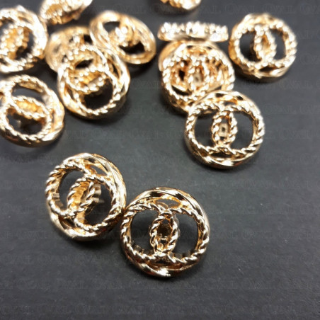 Guziki metalowe 17mm/200szt 3366