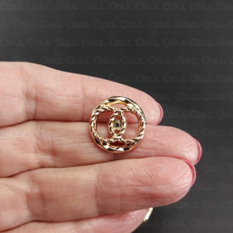 Guziki metalowe 17mm/200szt 3366