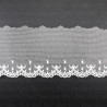 Lace embroidery on tulle 70mm/1y cream 4907