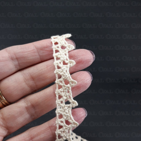 Koronka bawełniana 10mm /20 yard ecru   3862