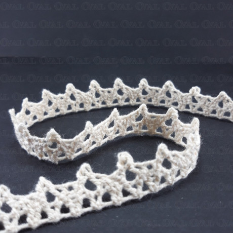 Koronka bawełniana 10mm /20 yard ecru   3862