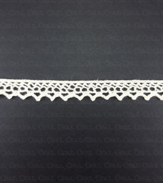 Koronka bawełniana 13mm /20 yard ecru   3857