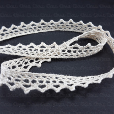 Cotton lace 14mm / 20 yards ecru 3859