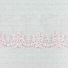 Koronka haft na tiulu 45mm/20y róż 4879