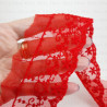 Lace embroidery on tulle 60mm/1y red 3804
