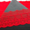 Lace embroidery on tulle 60mm/1y red 3804