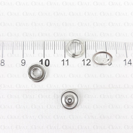 Springs 9.5mm / 200 pcs silver 4909