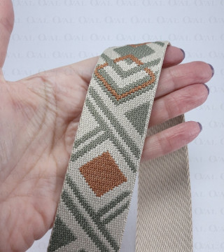 Taśma nośna ozdobna 38mm 2409