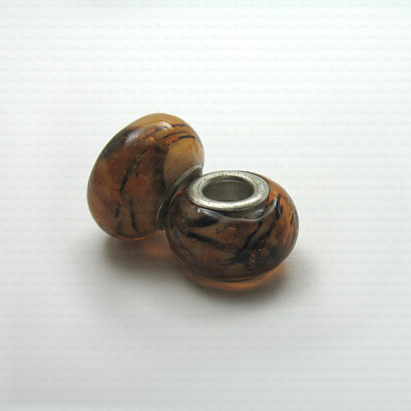 Pandora-style glass modular bead no. 1384