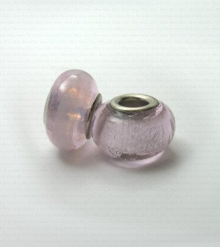 Glass Pandora-style modular bead no. 1386
