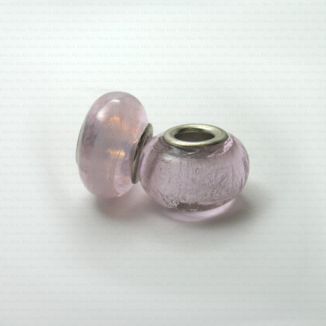 Glass Pandora-style modular bead no. 1386