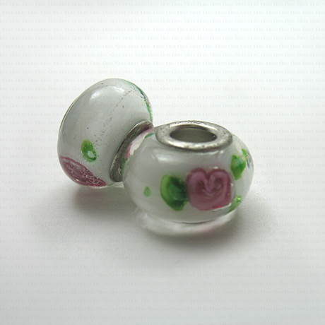 Glass Pandora-style modular bead no. 1388