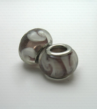 Glass modular Pandora-type bead no. 1391