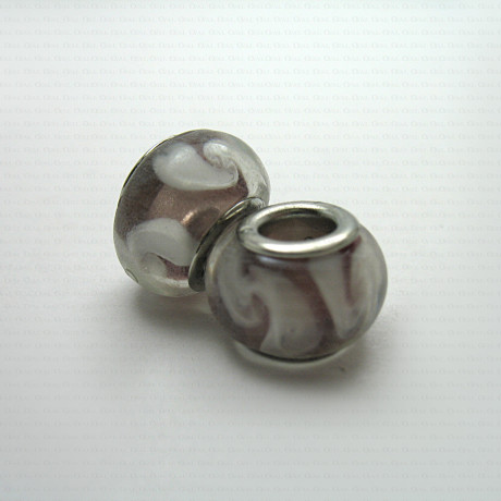 Glass modular Pandora-type bead no. 1391