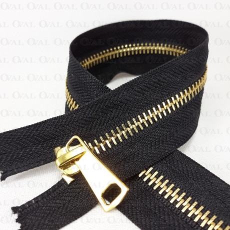 Zamki metalowe 30cm czarne nierozdzielcze 2523