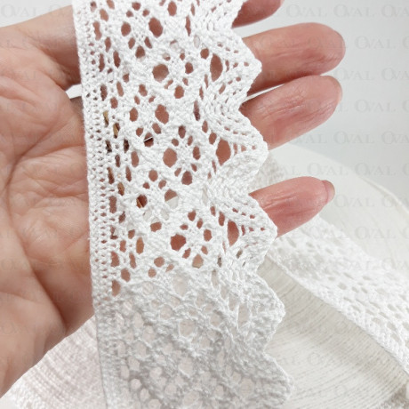 Cotton lace 50mm/1m or 25m 2978