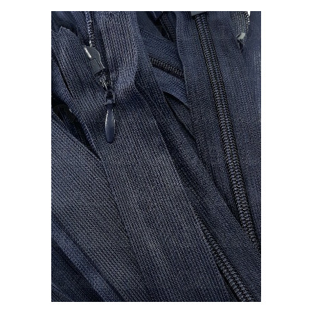 Covered zips navy 50 pcs, various lengths 4920