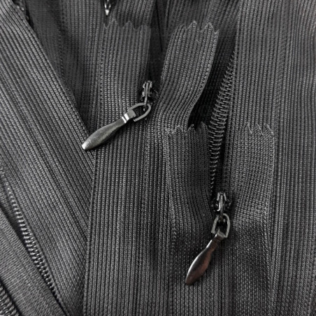 Zamki kryte czarne 50szt,różne długości 4922